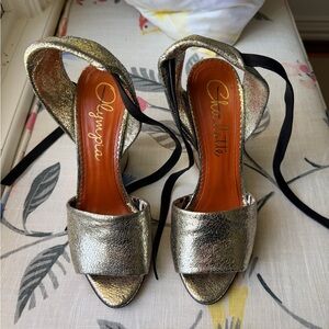 Charlotte Olympia Gold/silver Women's wedges